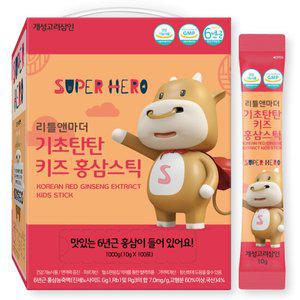 리틀앤마더 기초탄탄 키즈홍삼스틱 100포
