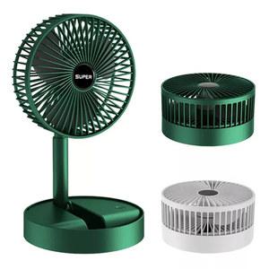 휴대용 접이식 미니 선풍기 무선 충전식 USB 데스크탑 소형 내장 배터리, 전기 테이블