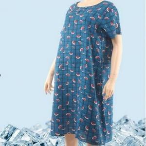 인견 아줌마원피스 수면원피스 비치웨어 반팔 (3ggxR)