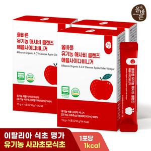 올바른 유기농 애사비 클렌즈 애플사이다비니거 14포 3박스 (총 42포)