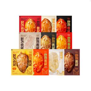 [장보기]한끼통살 통살 닭가슴살 10종 1000g(100g, 10입), 1개