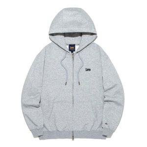 LEE 스몰 트위치 로고 후드 집업 그레이 LE2501HZ20GR