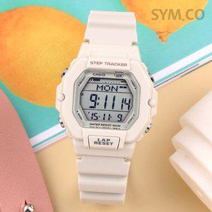 [카시오] LWS-2200H-8A 걸음수 센서 런닝 디지털 스포츠 여자 우레탄시계 c