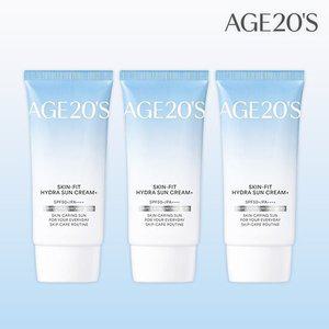 에이지투웨니스 스킨핏 하이드라 수분 선크림 50ml x 3개