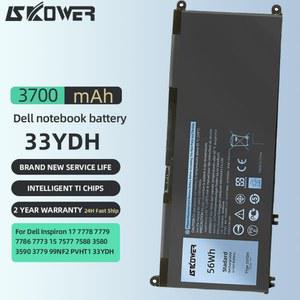 호환 7786 G5 Vostro 7778 15-7580 SKOWER 5587 15 3490 Latitude Dell 3380 Inspiron 배터리 7577 3579 33YDH 17 7588 56Wh 3779 G3 G7