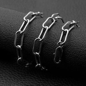 [하프클럽/]써지컬스틸 빅클립 체인목걸이 남녀공용