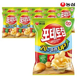 농심 포테토칩 오리지널 72g x 10봉