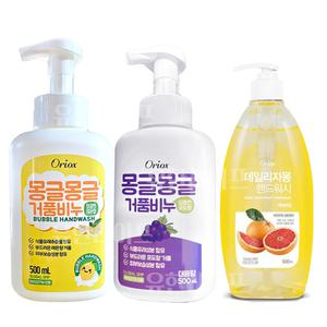 오릭스 핸드워시/손소독제 모음 거품비누 물비누 핸드크리너 손소독젤 손세정제