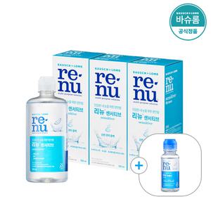 [공식] 바슈롬 리뉴 센서티브 렌즈세척액 355ml x3개 (+60ml선물)