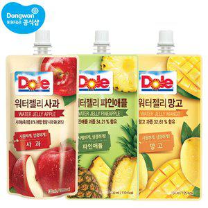 Dole 워터젤리 130ml x 20개 사과/망고/파인