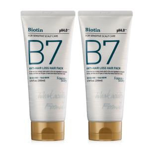 B7 약산성 탈모 헤어팩 200ml x 2개 