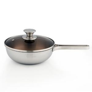 퀸센스 베로나 인덕션겸용 통5중스텐 편수웍냄비 20cm