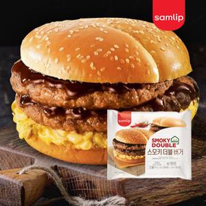 삼립 스모키더블버거 170g 10개 편의점햄버거 매점빵