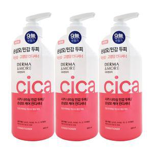 더마앤모어 시카 민감두피 손상케어 컨디 600mL 3개