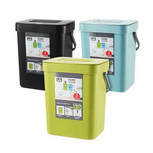 주방 욕실 싱크대 걸이형 휴지통 음식물 쓰레기통 3L
