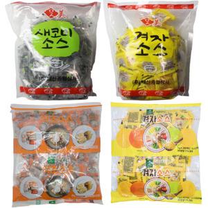 식초소스 (5gx200개) + 겨자소스 (3gx200개) 냉면 일회용 포장 배달
