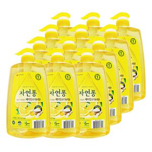 엘지 자연퐁 주방세제 기름기 걱정없는베이킹소다 레몬 980ml 12개