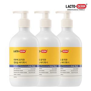 락토덤 피부에 유익한 생보습 워시 500ml 3개