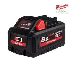 밀워키 M18 HB8 (18V / 8.0Ah 리튬이온 배터리)