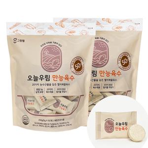 그램웰 오늘우림 만능 육수 한알 코인 고체 동전 자연 조미료 5g X 100개입 500g