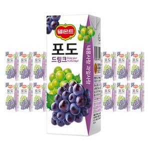 롯데 델몬트 포도 드링크 190ml 48팩