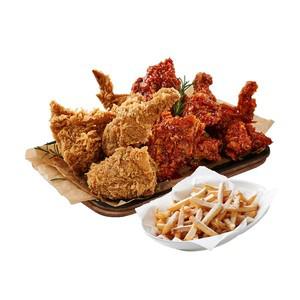 (호치킨) 반반(크리스피+양념)+스노윙후라이