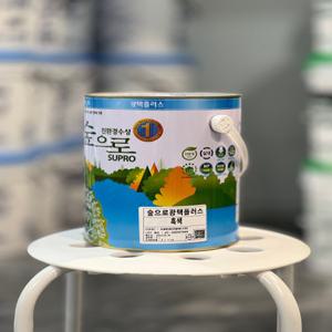 KCC 숲으로광택플러스 흑색 4L 걸레받이용 흑색 친환경페인트