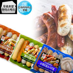 사조 오양 수제 모듬 소시지 385g (40개마다부과) 도이치 델리 3종
