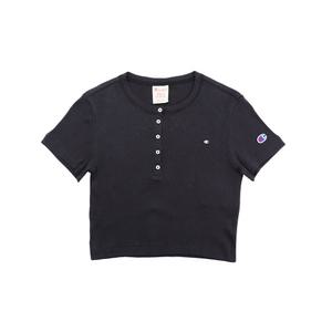 챔피온 여성 반팔 크롭 골지 티셔츠 115156 KK001