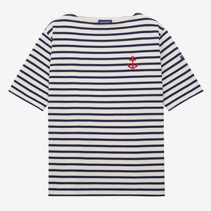 세인트제임스 Guildo Short Brod 반팔티셔츠 Ecru/Mar.A.ROUGE