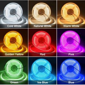 COB LED 5V 12V 5M롤 줄조명 스트립