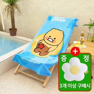 카카오프렌즈 춘식이 비치타월 둥둥 대형수건 수영장
