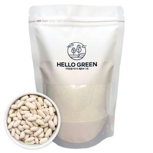 헬로우그린 캐나다 볶은 흰강낭콩 가루 600g(팩) 콩분말
