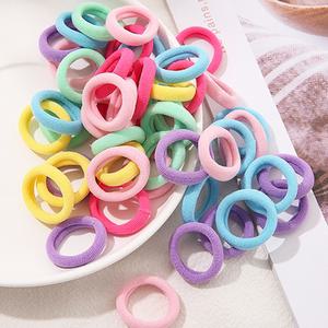 50P 대용량 색깔 여자 무매듭머리끈 탄력머리밴드
