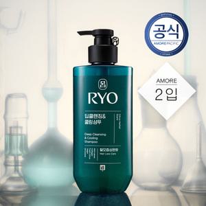 려 청아 딥클렌징&쿨링 샴푸 480ml 2입