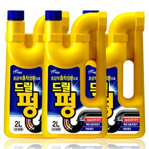 피죤 무균무때 드릴펑 2L x 3개