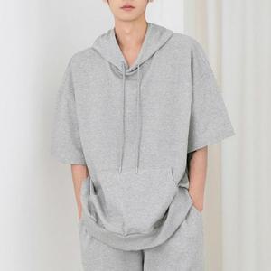 [OFKKMROO]빅사이즈 부드러운 원단 넉넉한핏 후드 티셔츠
