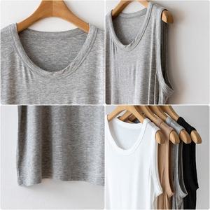 레이온스판 민소매 나시티셔츠
