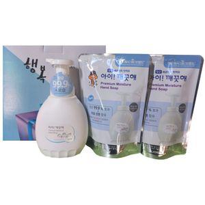 아이깨끗해 프리미엄 힐링코튼3종 핸드워시 힐링코튼 라이온코리아