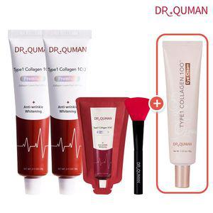 닥터큐먼 Type1 콜라겐 100 크림팩 60gX2+10g+아이크림+스파출러