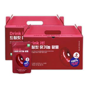 드링킷 유기농 팥물 2박스(100mlx48포)_무첨가 제로칼로 국내산 무농약 유기가공식품 건강즙