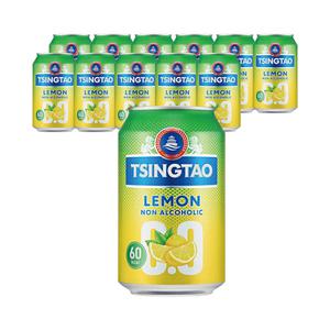칭따오 논알콜릭 레몬 330ml 12캔 논알콜 맥주맛 탄산음료 비알콜