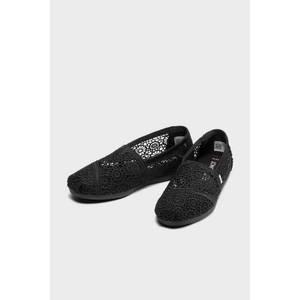 TOMS 탐스 슈즈 알파가타 크로쉐 슬립온 BLACK - 블랙