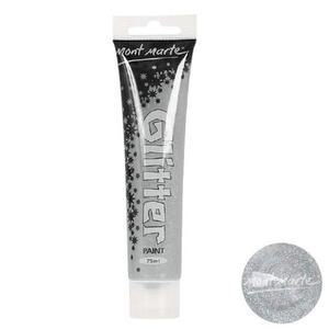 [XBG8M301]키즈맘아트 몽마르뜨 반짝이 물감 75ml 은색
