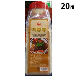 [XBJ70MKN_47]백후추가루 진 맛미 450g X20 후추분 식자재