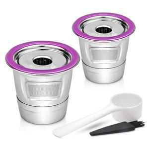 재사용 가능한 스테인레스  커피 캡슐 컵 K 컵 포드 메쉬 채반 액세서리 Keurig 2.0/1.0 Mini Plu