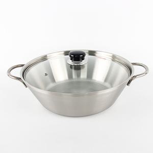 통3중 샤브 냄비 30cm (뚜껑포함) / 국산