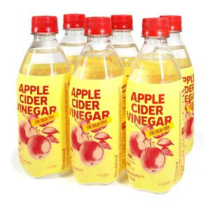 클룹 애사비소다 오리지널 애플 사이다 비니거 타트체리 500ml 6개 사과초모식초 탄산음료