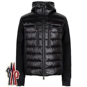 24FW 블랙 트리콧 그레노블 니트 후드 구스 다운 집업 TRICOT 9B00012 C9043 999