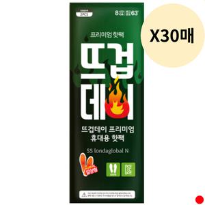 뜨겁데이 신발 깔창 발 핫팩 혹한기 한파 87g 30매